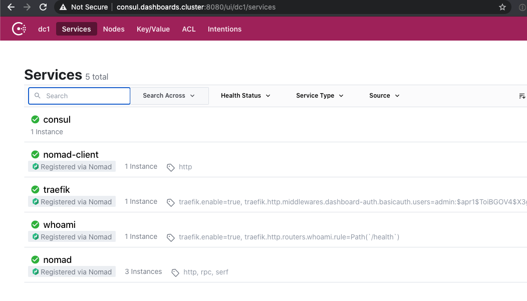 Getting Traefik, Health checks and Dashboards on a Nomad Cluster